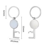 Sublimation Blanks Metal Bottle Opener Keychain Customized Sublimation Items