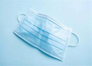 China 3 ply Nonwoven Blue white Medical Surgical Face Mask For Bacteria prevention wholesale