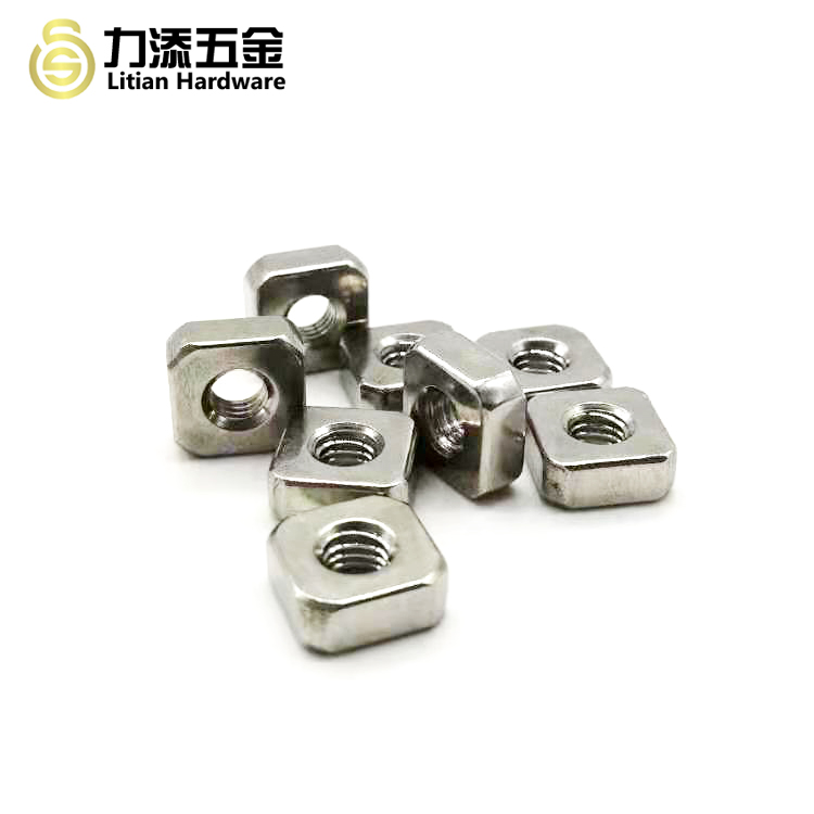 M2.5 M6 Metal Hex Nut Galvanized Stainless Steel Material Din 557
