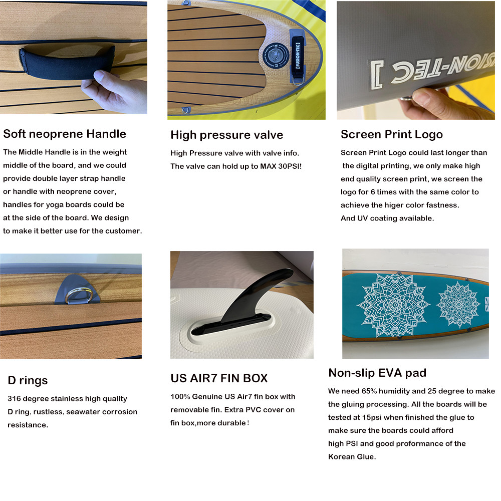 China top quality stand up sup inflatable paddle board factory