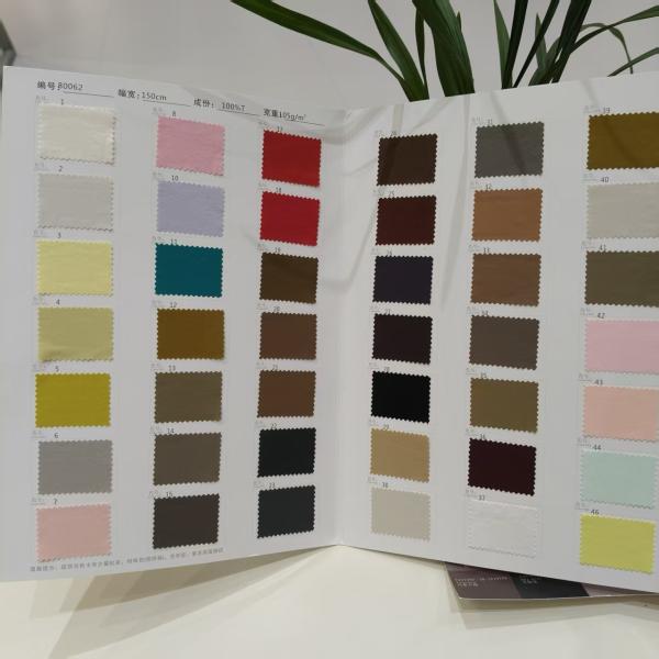 Anti Wrinkle Polyester Clothing Fabric 105GSM Evening Dress Fabric Lightweight