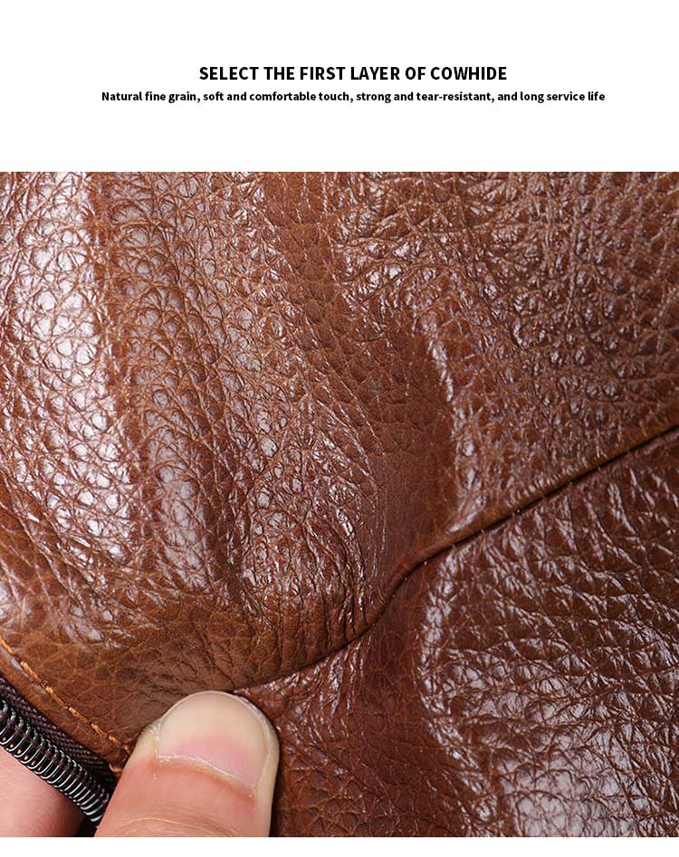 Genuine Leather Men Small Flap Top-handle Handbags Crossbody Bag for Shoulder Messenger