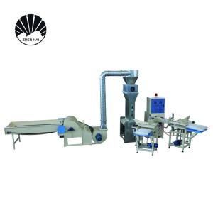 China Automatic Pillow Filling Machine Sofa Bed Pearl Cotton Polyester Ball Fiber Making Machine wholesale