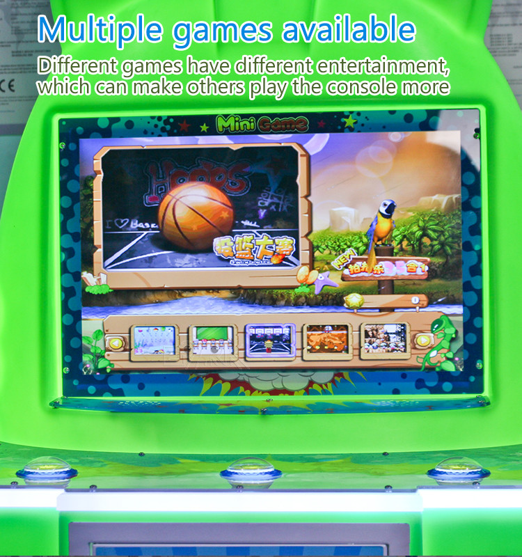 Mini Pat Music Kids Video Game Machine Coin Pusher Capsule Toy Game Machine