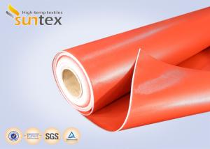 China Silicone Coated Fiberglass Fabric For High Temperature Removable Jackets, Valve Covers wholesale