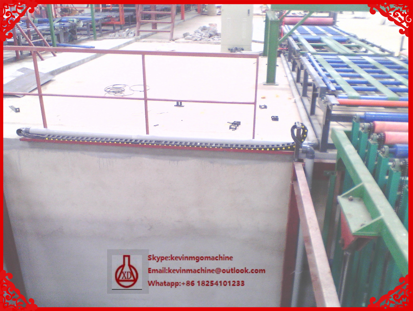Electric Fiber Cement Board Production Line , 2000sqm Sandwich Panel Making Machine