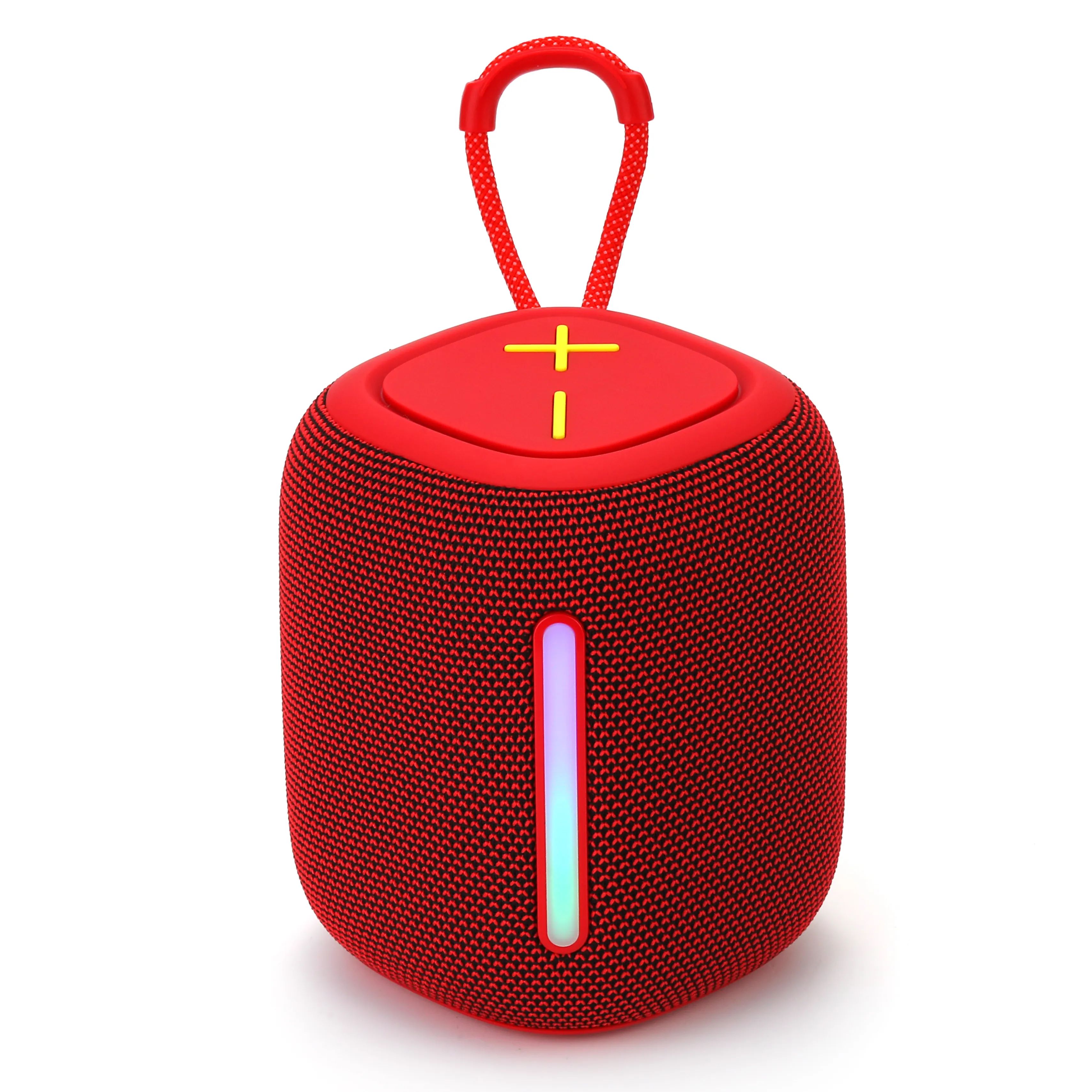 Wireless Clock Speaker With Screen Display Colorful Light And Sound In Plastic Cabinet