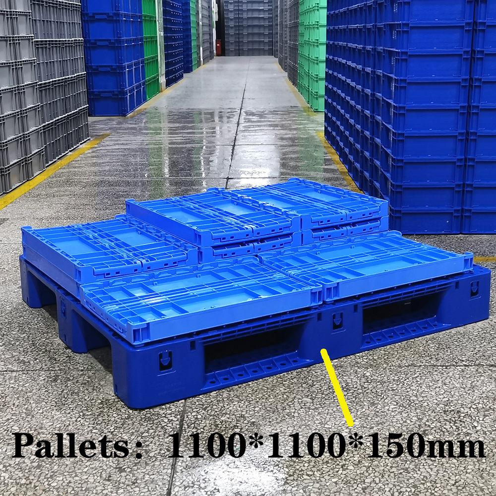 External Size 365*275*160mm Small Foldable Moving Crates for Convenient Transportation