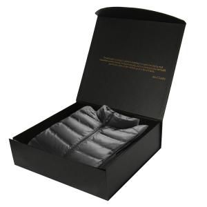 China Luxury Matte Black Magnetic Folding Gift Box Recyclable Rigid Cardboard wholesale