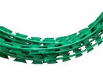 Green Pvc Coated 2.5mm Barbed Razor Wire Fencing Security