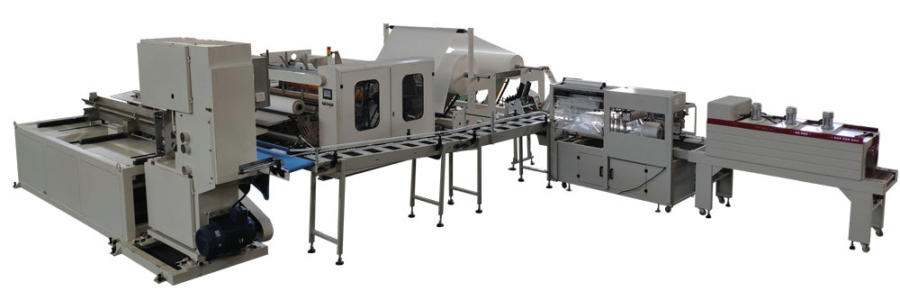 Heat Shrink Packing Maxi Roll 380v 2.8m Paper Towel Making Machine Fullautomatic