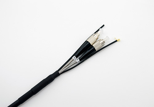 FC/UPC FC/APC BBU/RRU CPRI Base Station Armored Patch Cord 2 Core With Pulling Eyes