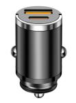 Car Phone Charger Metal Pull Ring PD30W USB Car Charger Super Fast Charge QC 3.0