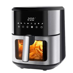China OEM 6L 8L Stainless Steel Digital Air Fryer 1800W wholesale