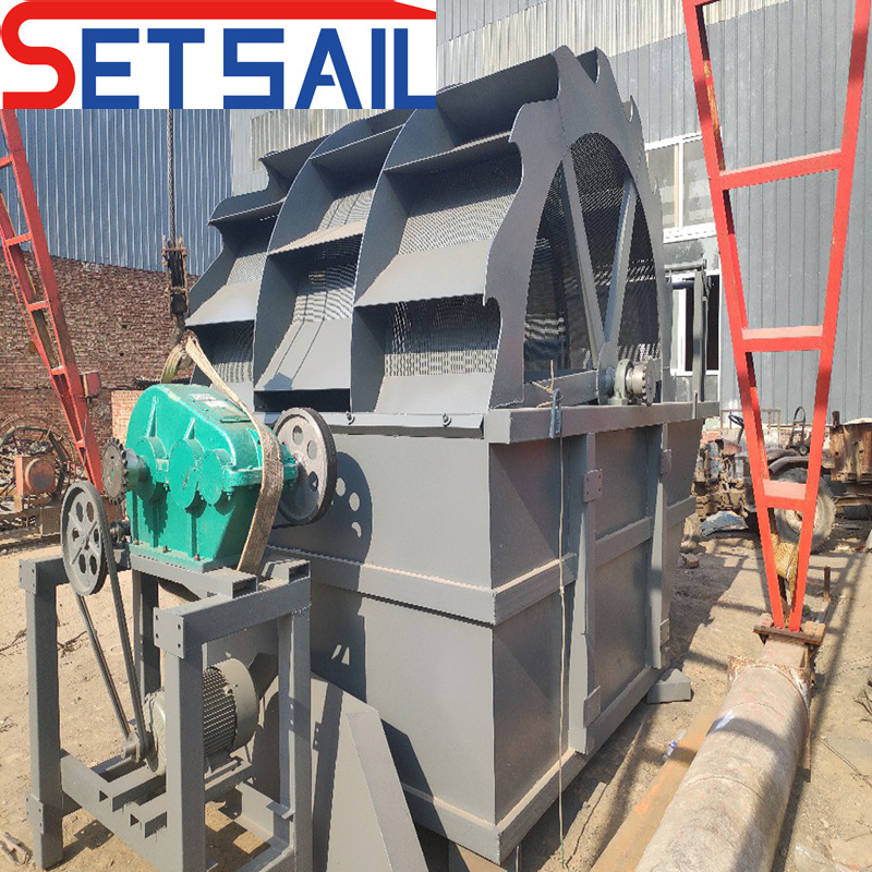 Steel Plate Double Water Wheel Sand Washing Machine for Land Sand