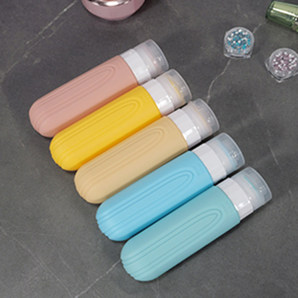 3oz Leak Proof Silicone Travel Bottle Set for Toieltries