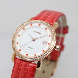 China Ultra-thin Case Stainless Steel Watches ,Small face Fashionable wirst watch with Genuine leather strap ,Jewelry Watch wholesale