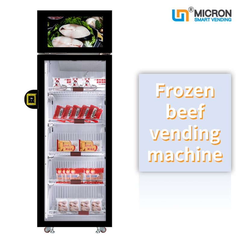 smart fridge vending machine with credit card reader sale vegetable,fruit,frozen meat