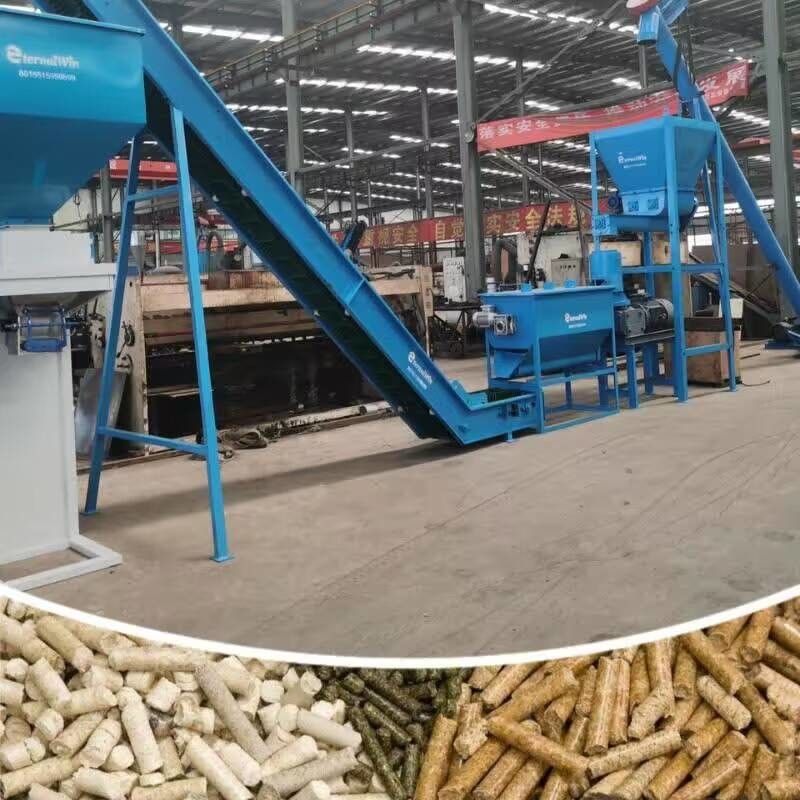 Customized Wood Pellet Production Line For Wood Chips 10%-20% Material Moisture