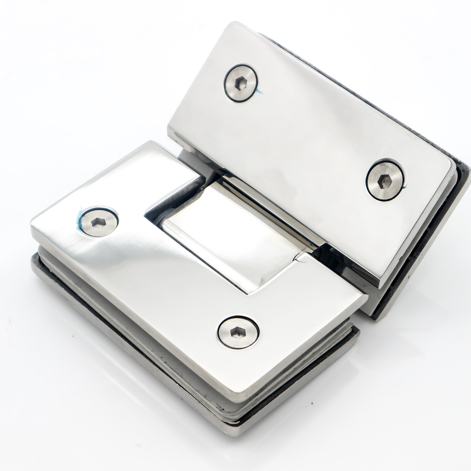 12mm Glass Shower Hinge in Heavy Duty Stainless Steel Material for Modern Bathrooms