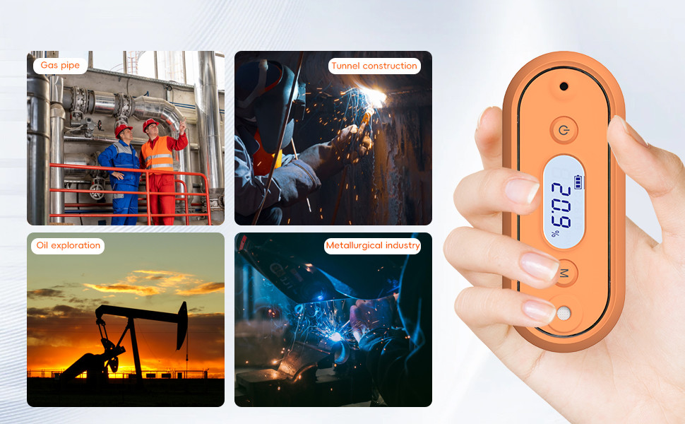 IP67 Waterproof Oxygen Gas Detector Personal O2 Sensor