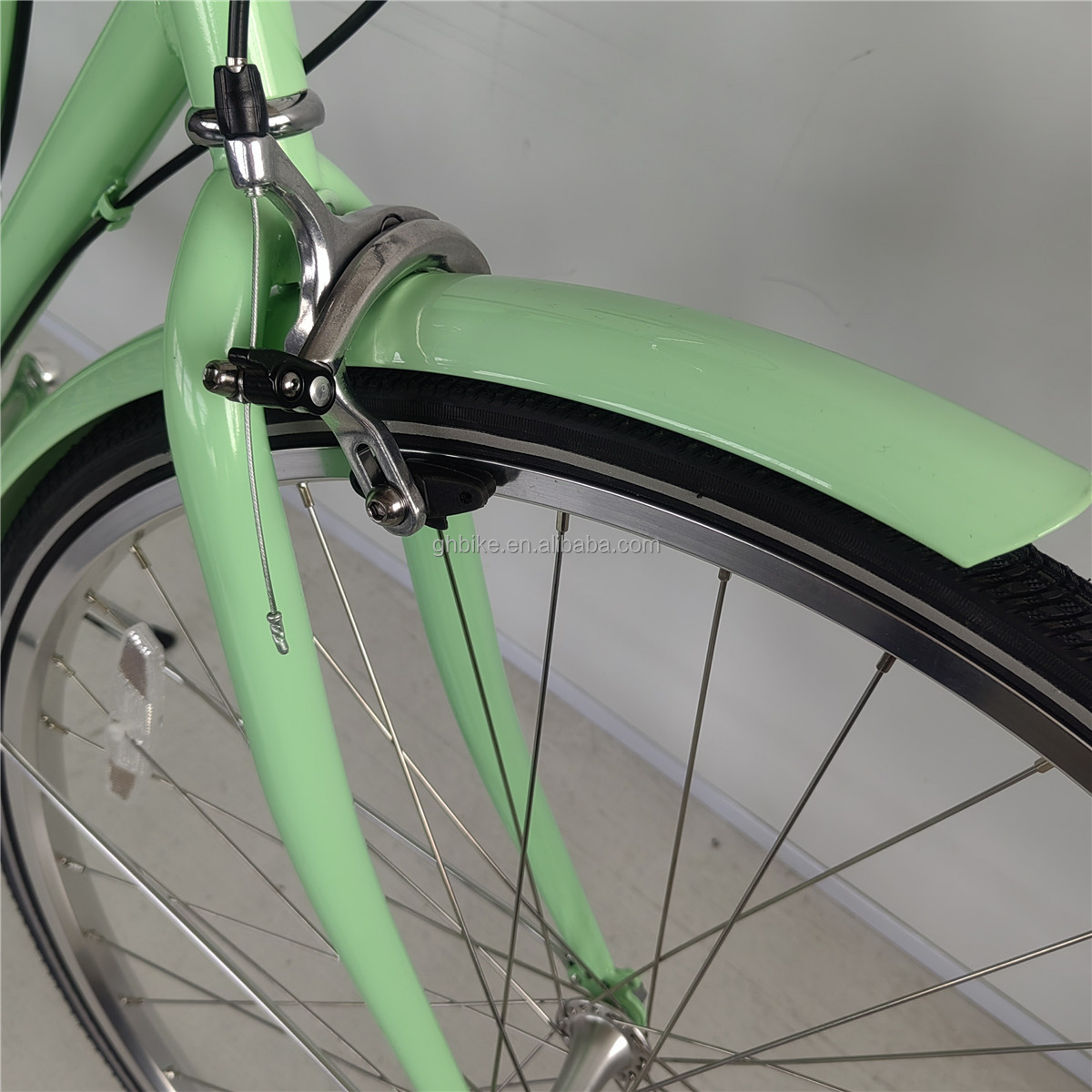 6 Speed Adult Women's Comfort Bike Vintage Lady Fitness City Bicycle with Basket