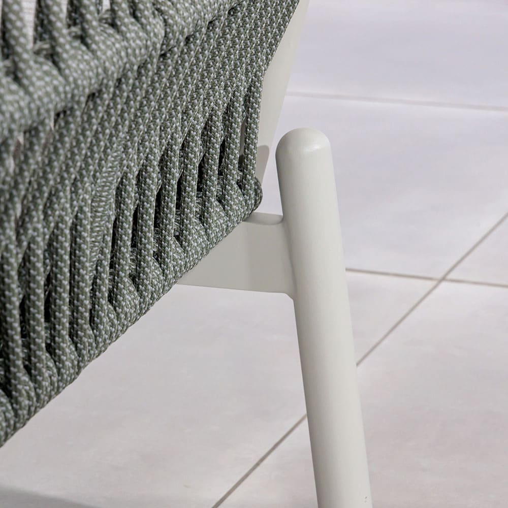 Mail Packing Modern Aluminum Frame Garden Furniture Rope Weave Outdoor Lounge Sofa Set