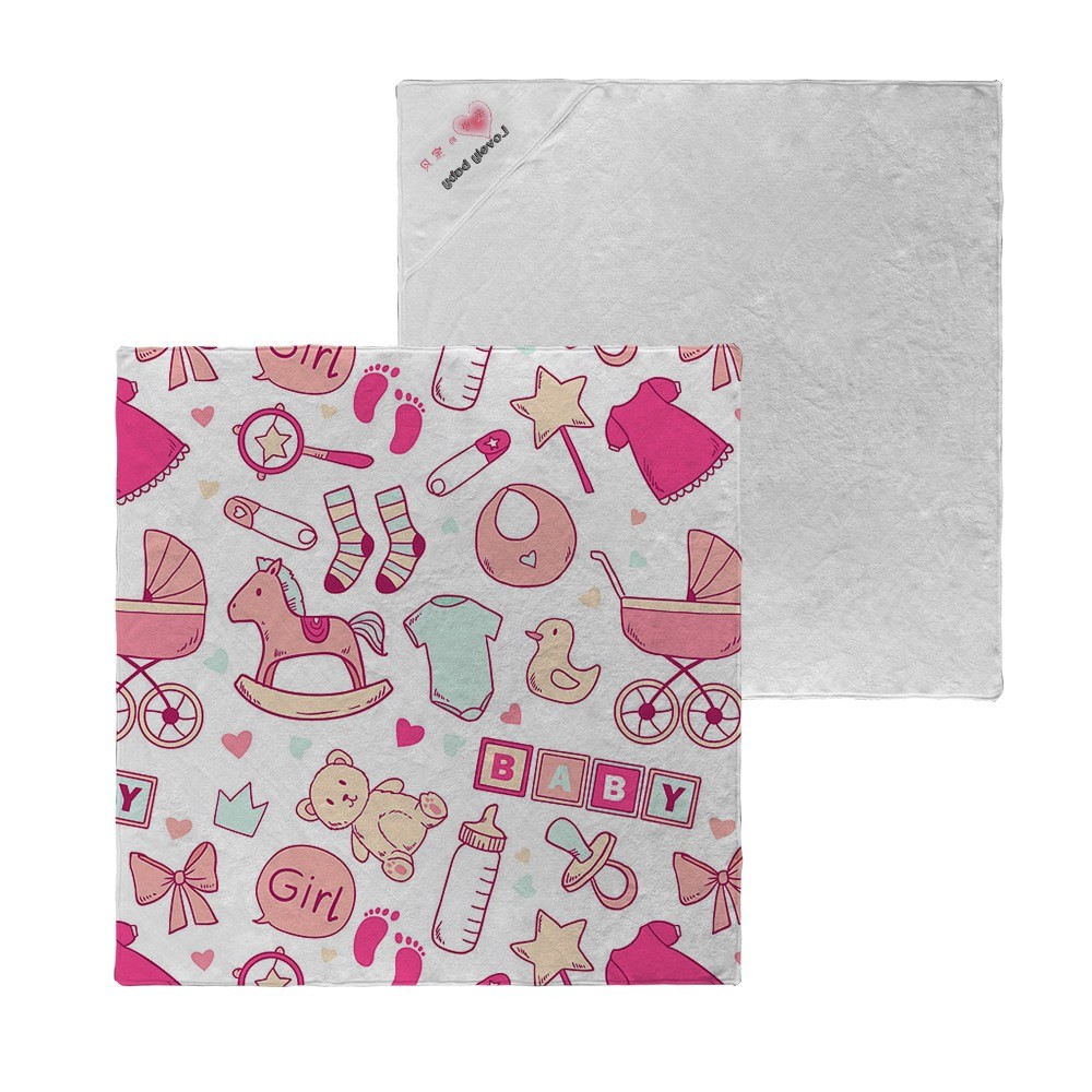 Sublimation Baby Swaddle Receiving Blanket For Sublimation Printing