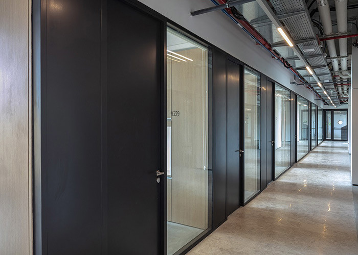 melamine panel solid panel partition wall for office customized size