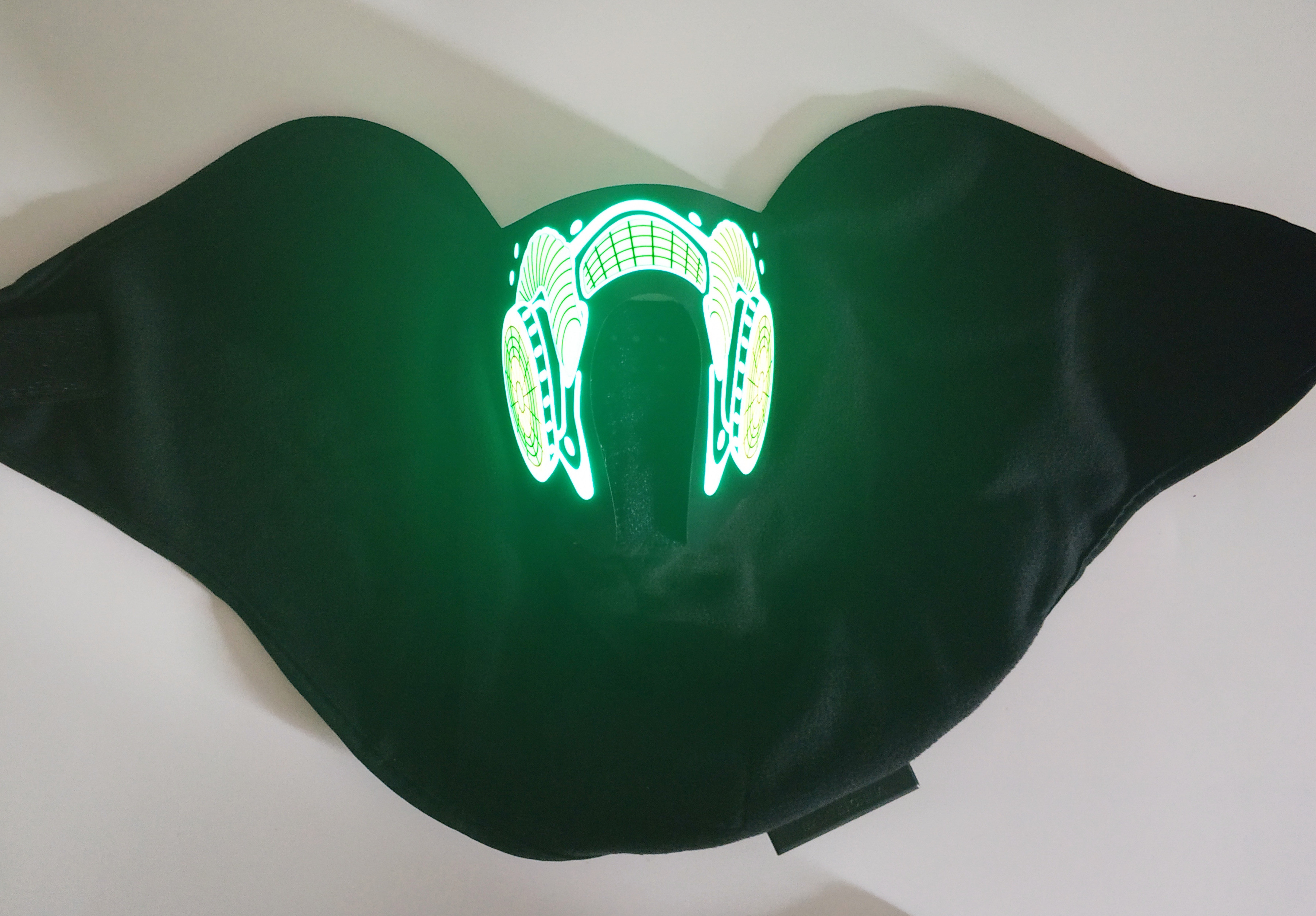 ResidentEvil Cosplay led Mask Breathable Bar party music EL LED face mask Nightclub Flashing Light Up led Mask el Mask