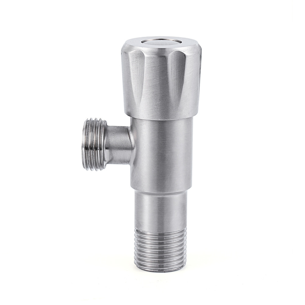 Customized Standard Sanitary Angle Valve 170g Brushed Iron Angle Valve