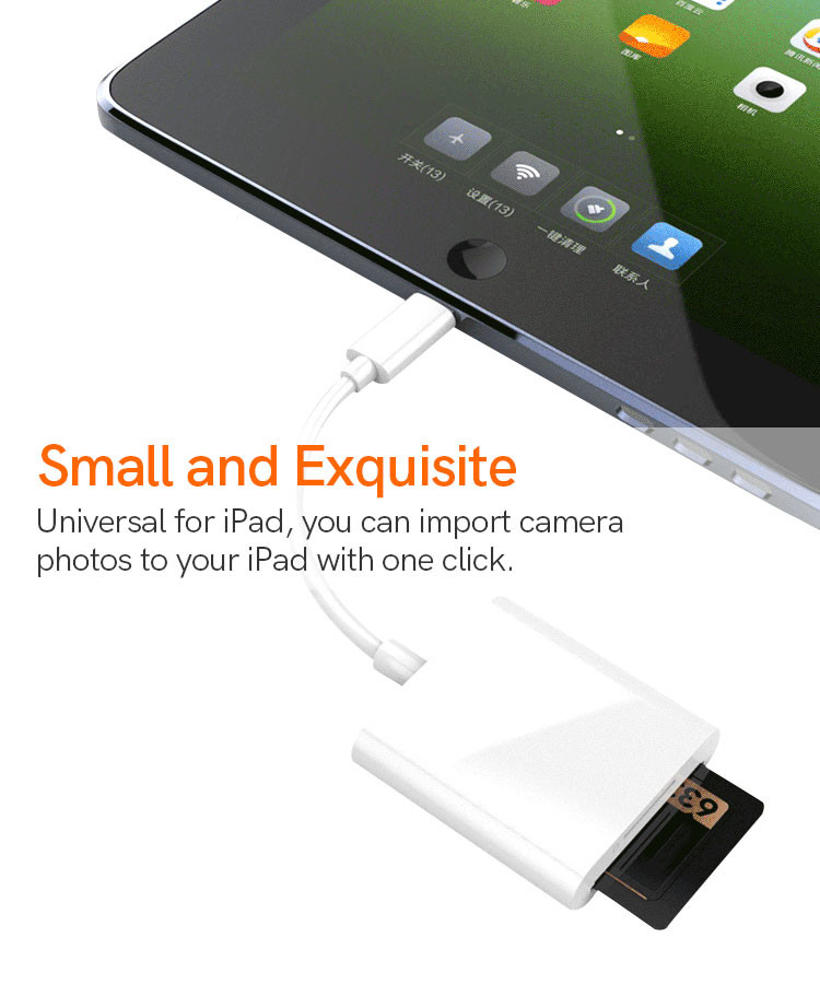 OEM USB OTG Cable Adapter Multi Port OTG Cable With SD TF Card Reader