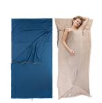 Compact Cotton Sleeping Bag Liner , Lightweight Sleeping Bag Sheet Liner