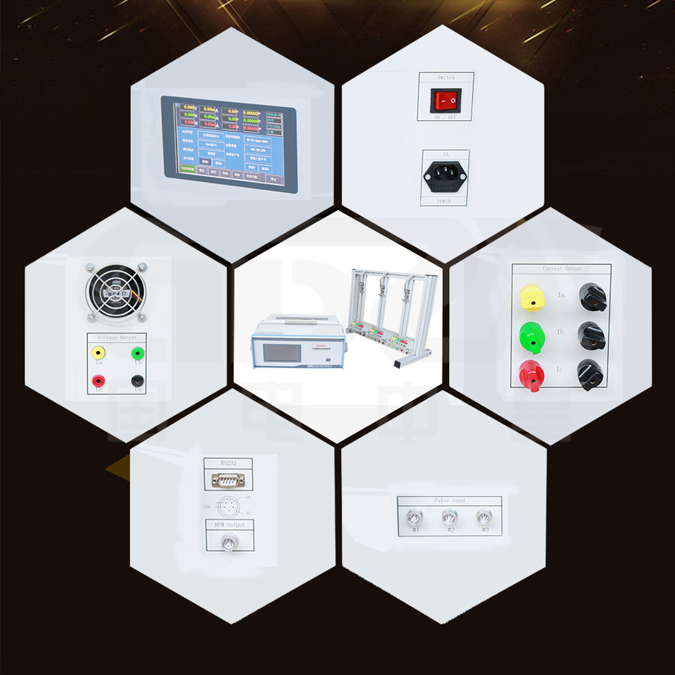 Portable Three Phase Energy Meter Calibration Electrical Test Equipment With Test Shelf