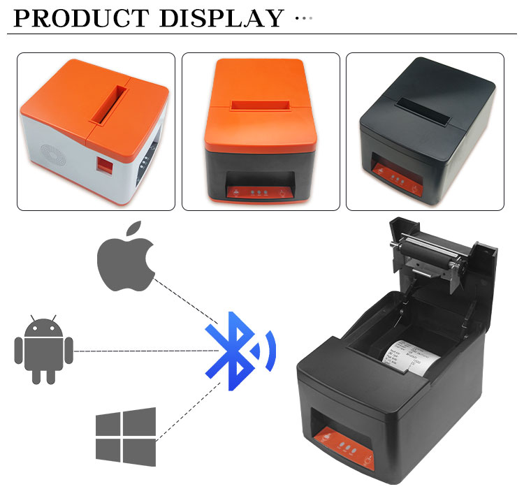 USB/Bluetooth 2.0/4.0 Interface Type Customization Desktop 58mm Thermal Receipt Printer