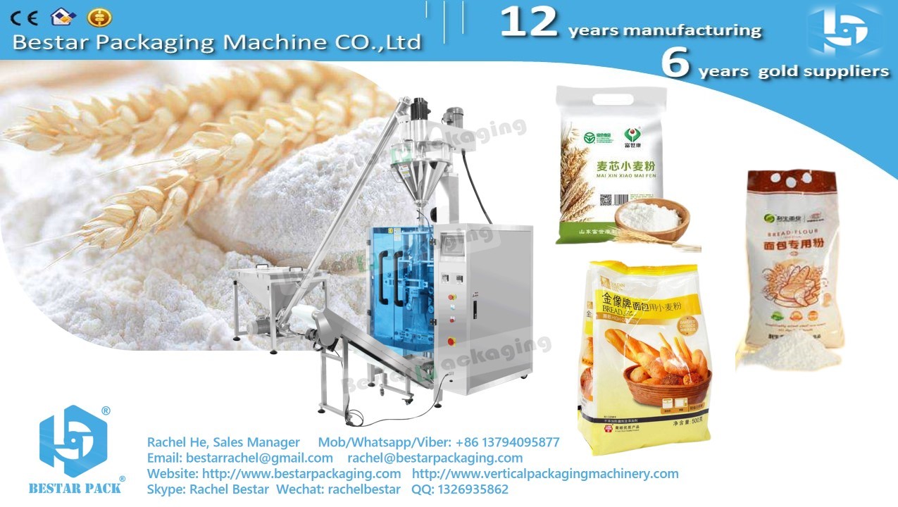 Automatic powder packing machine with Siemens PLC & touch screen BSTV-450DZ