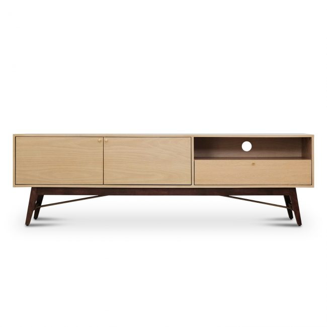 Custom Modern Design TV Rack for High End Wooden TV Wall Cabinet in Living Apartment