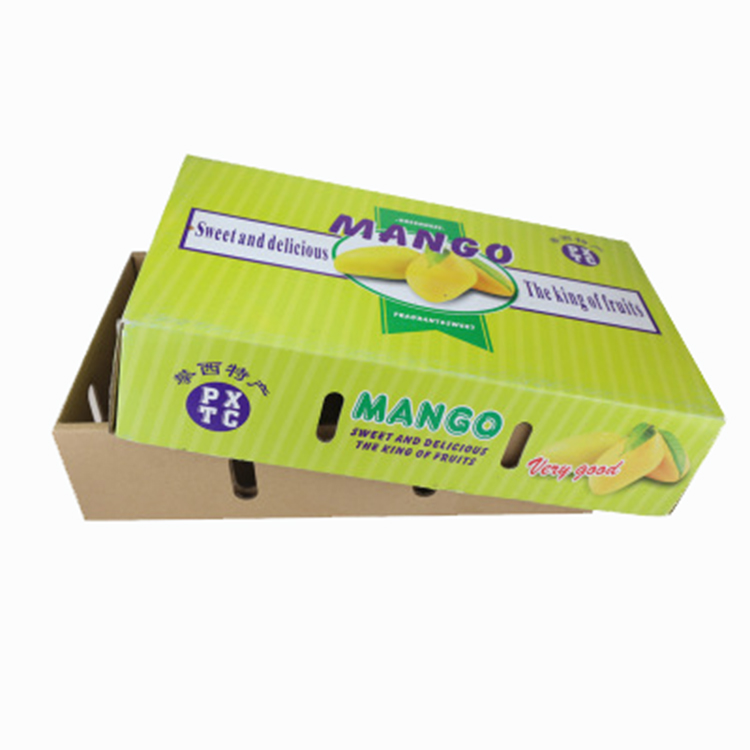 Multicolor Sustainable Corrugated Gift Box For Fruit Packaging Leakproof