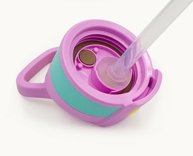 School Girls Leak Proof Water Vacuum Insulated Bottle With Straw 350ml