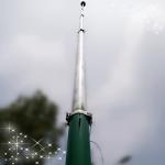 15M 60FT Telescoping 6063 Alu Alloy Push Up Antenna Mast