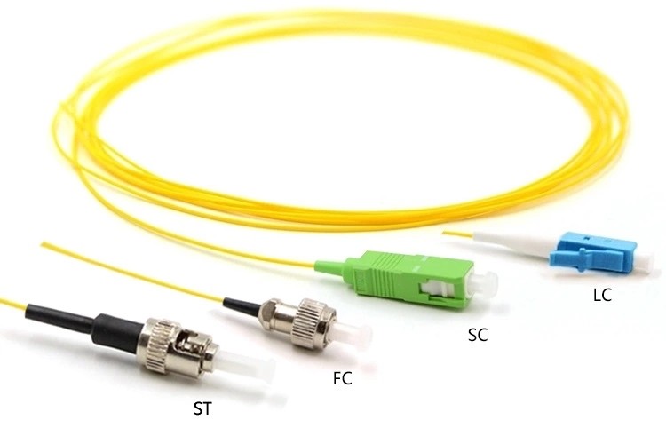 Polish UPC / APC Pigtail Fiber Optic Cable High Temperature Stability