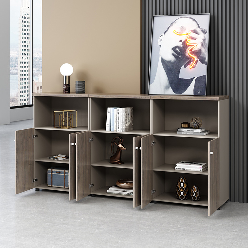 E1 Melamine Office Filing Cabinets Office Storage Cabinets with Doors and Shelves