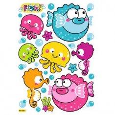 China Removable Eco-friendly Fish Glitter Sticker For Kids 5321 wholesale