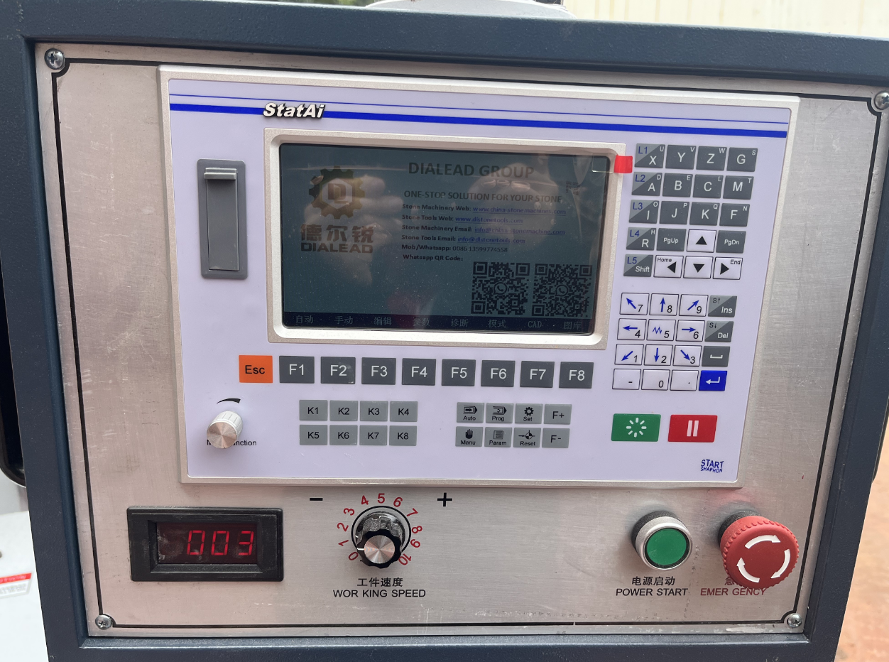 Efficiency CNC Lathe For Marble Granite Pillar Column Baluster Handrail Ling