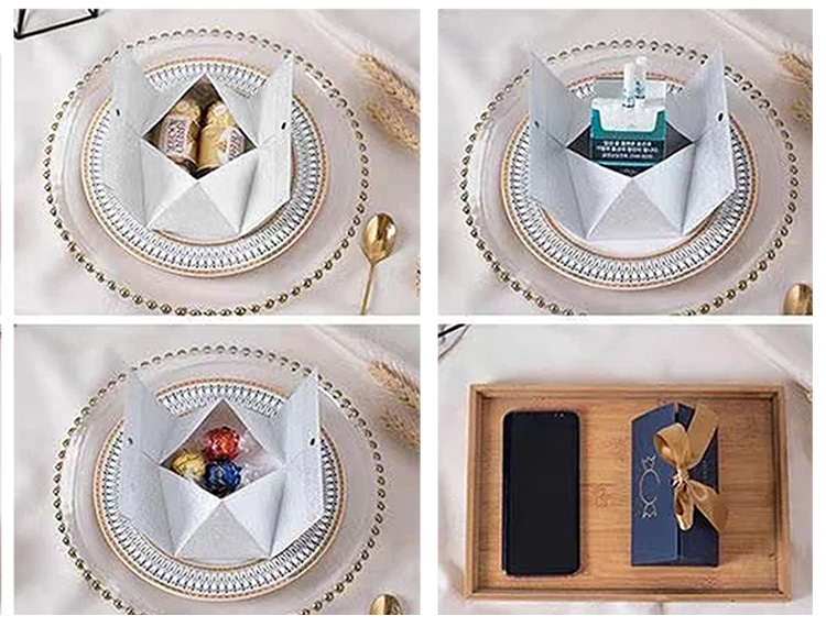 Recycled Materials Custom Triangle Wedding Candy Box Creative Chocolate Candy Paper Box