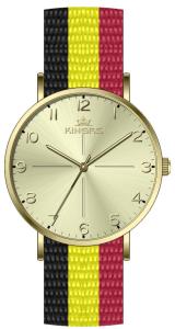 China 36.0mm Round Case Nylon Strap Alloy Wrist Watches For Gilrs Large Face wholesale