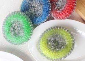 China AISI 410 Stainless Steel Kitchen Sponge Scrubber With Strong Cleaning Capacity wholesale