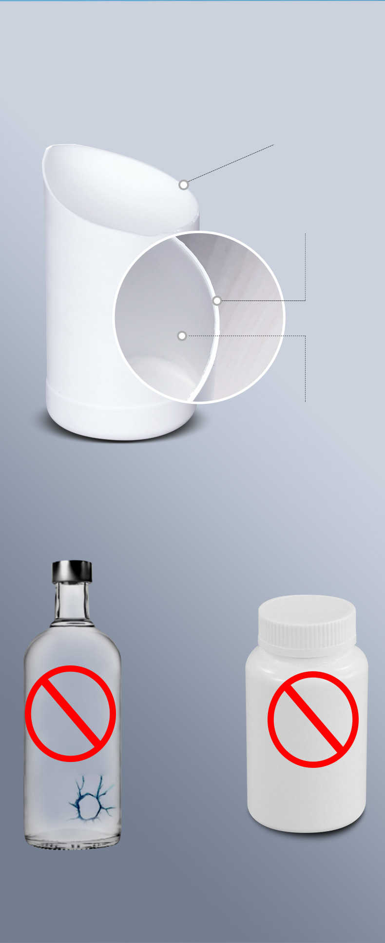 Portable 50ML HDPE Fluorinated Round Bottle for Agricultural Medicine Distribution