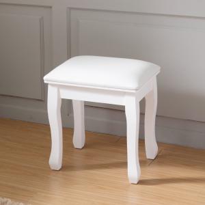 China MDF 26kg Straight Solid Wood Stool With PU Leather Surface wholesale