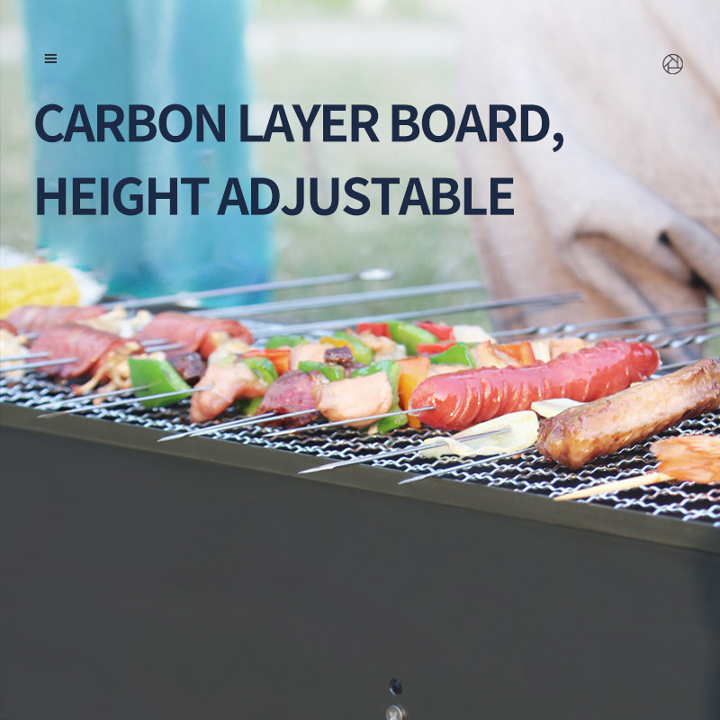Adjustable BBQ Grill for Outdoor Cooking Barbecue Oven